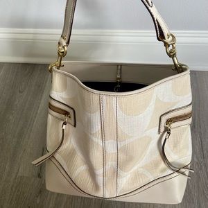 Beautiful Beige Coach Tote Bag